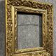 Gilded wood frame decorated with a frieze of foliage, Napoleon III period circa 1880