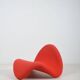 Red F577 Tongue designed by Pierre Paulin for Artifort