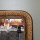 Louis Philippe style mirror in elm-veneered wood and gilded stucco height 83cm