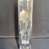 Cristallerie de Vannes le Châtel - Vannes Cristal France - Square vase - Cut crystal