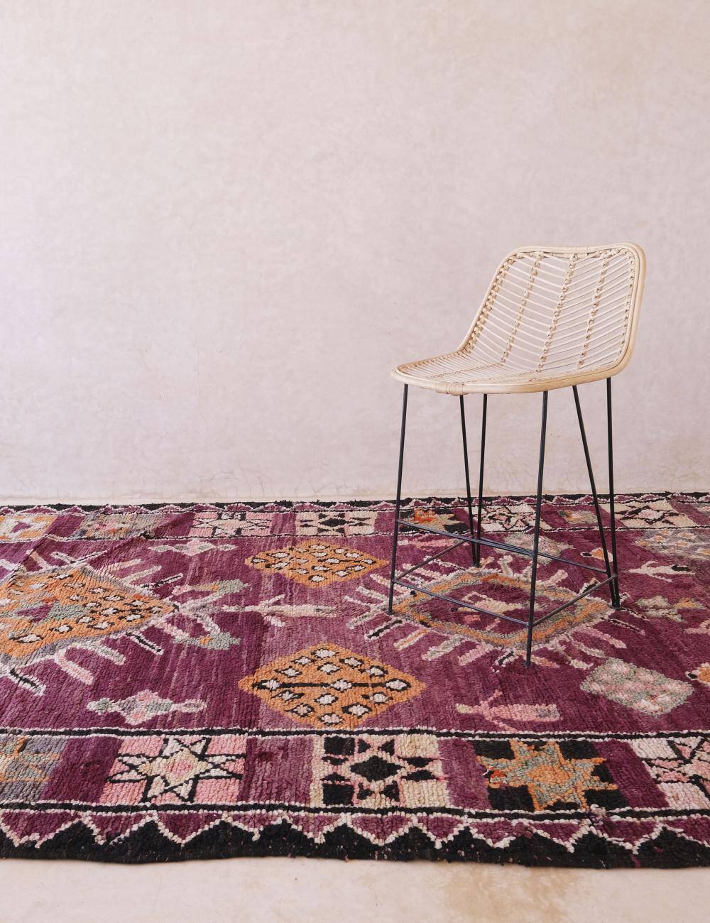 Vintage Moroccan Rug - 404 x 190 cm