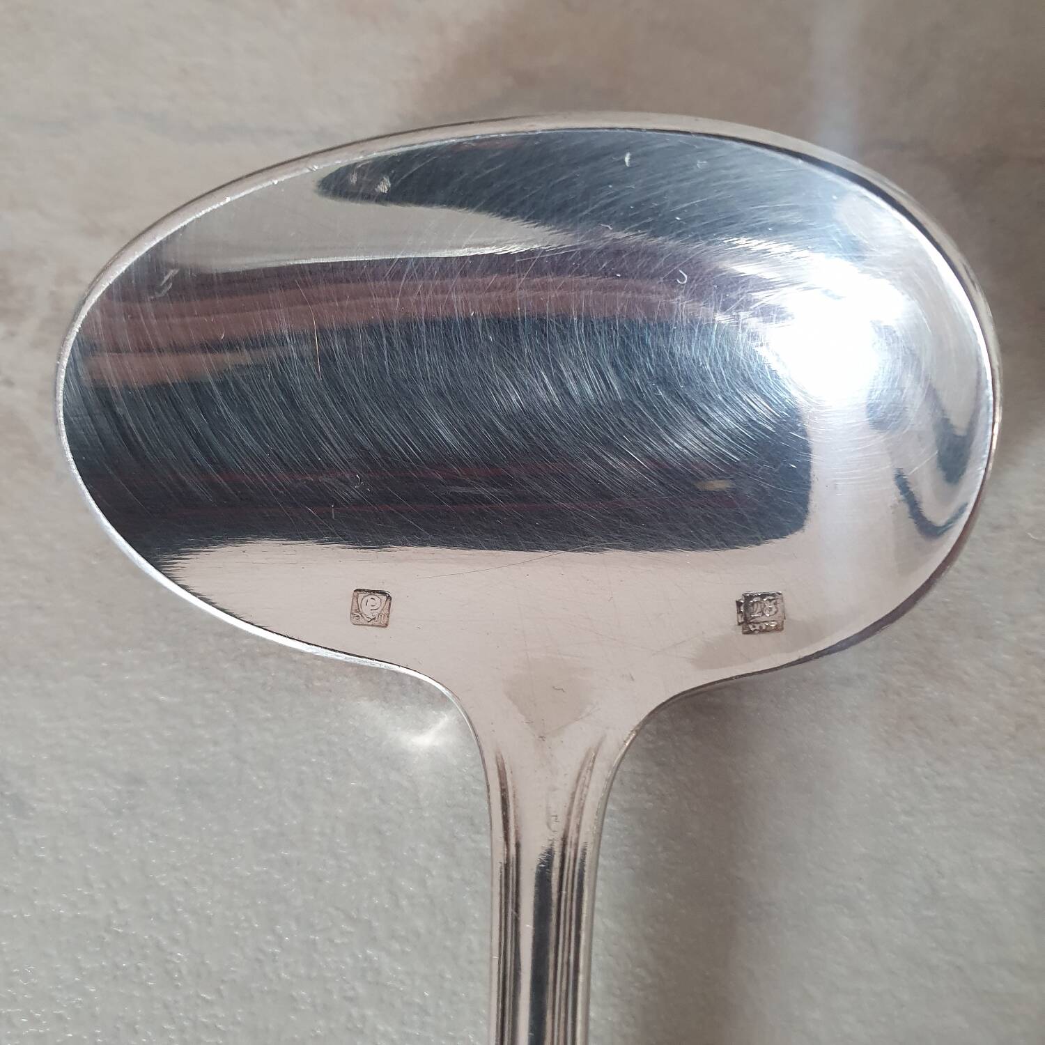 Saint Medard silver-plated porridge spoon