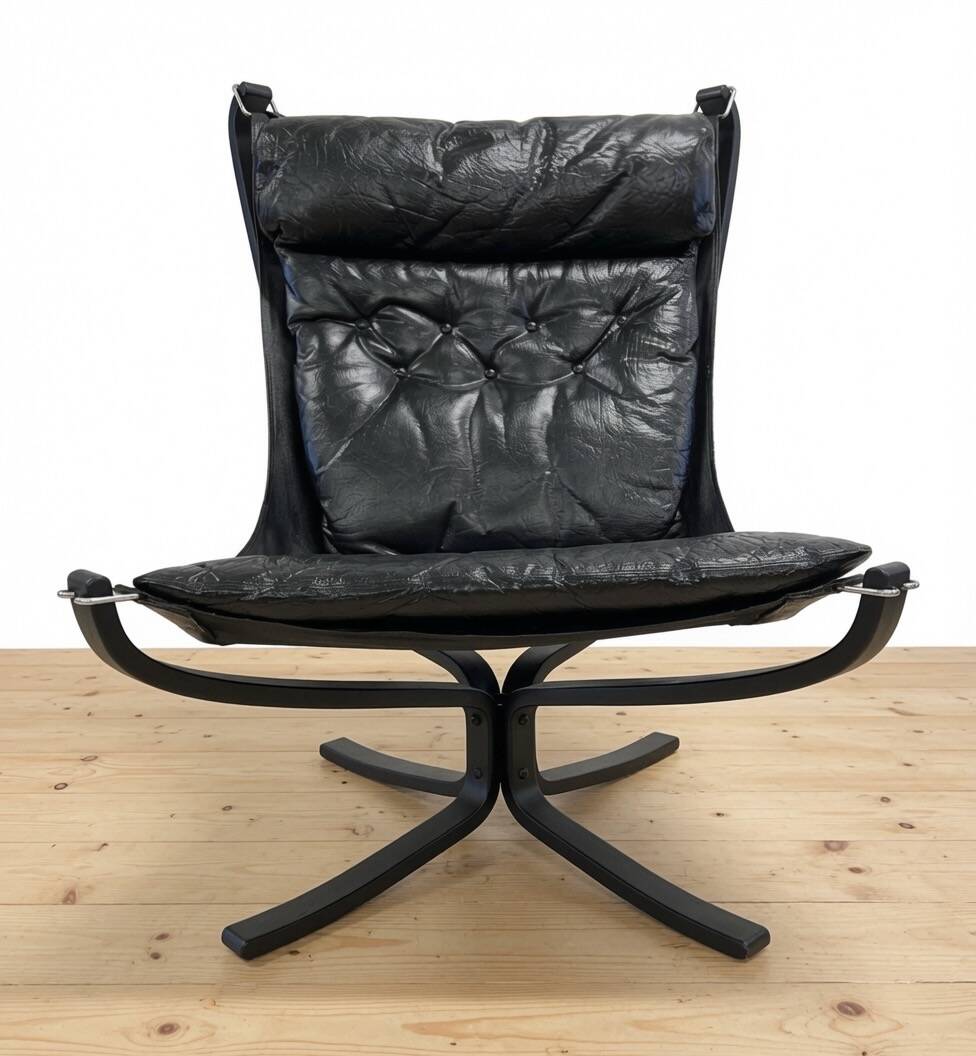 Fauteuil Falcon par Sigurd Ressell pour Vatne Møbler, Norvège.