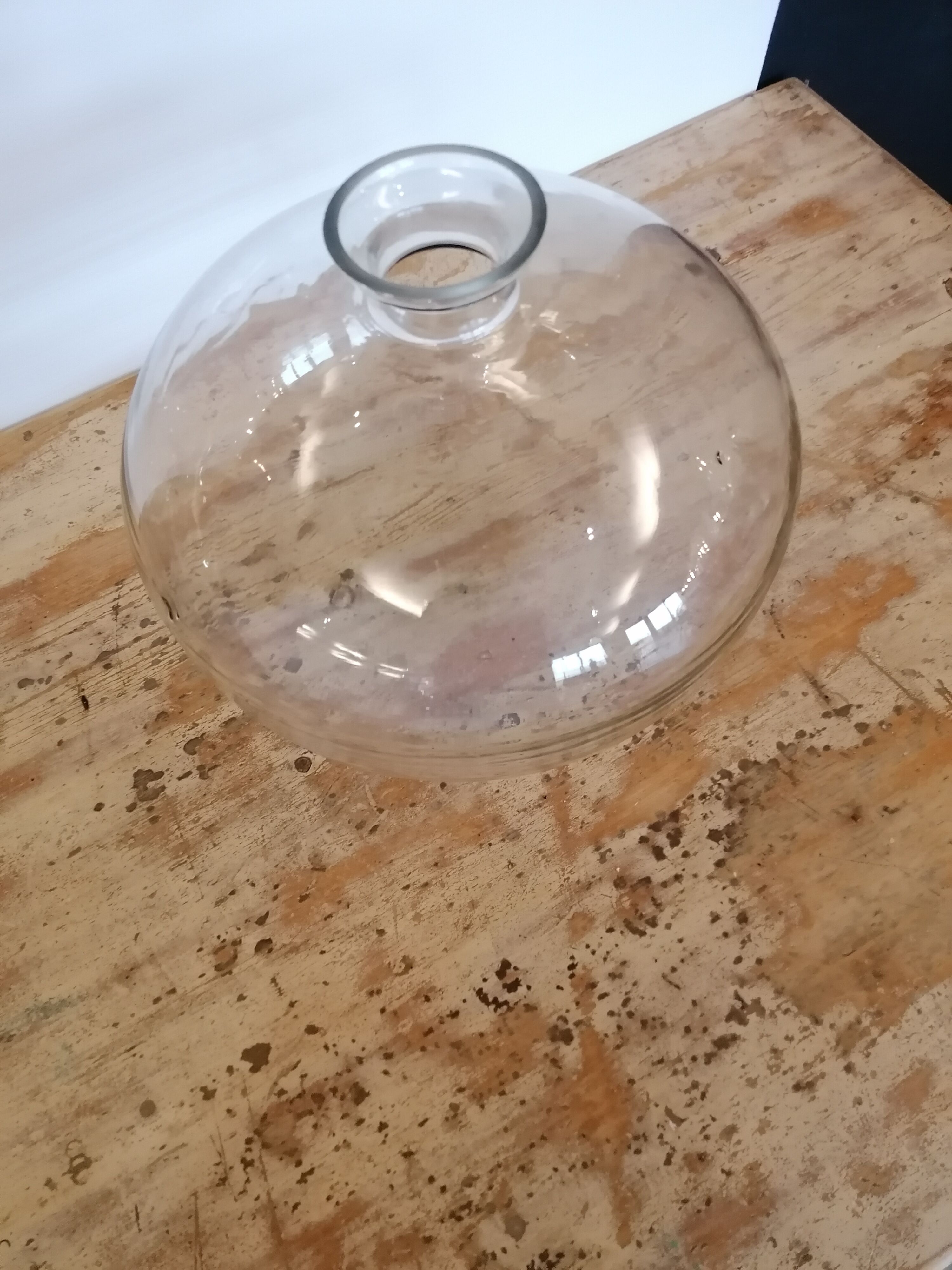 Blown glass vase, 1930, czech republic