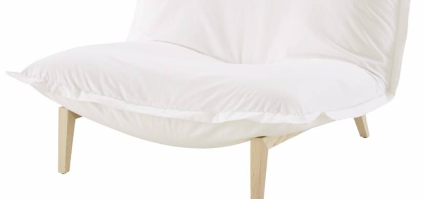 Fabric armchair by Cinna