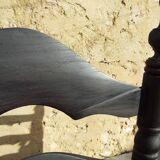 6 straw chairs with high backs