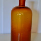 Amber glass apothecary bottle