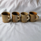 Set of 4 sandstone cups