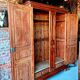 Antique mid-19th century pitch pine cabinet