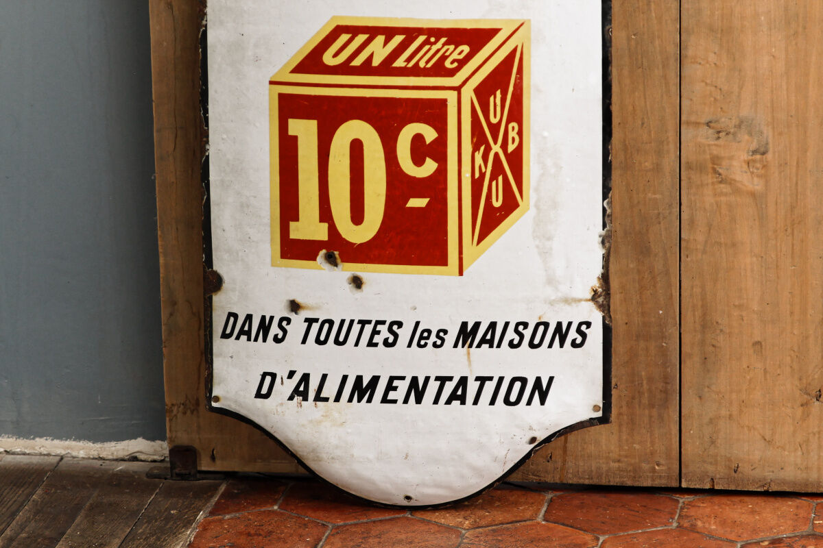 Enamelled plate XXL Bouillon Kub