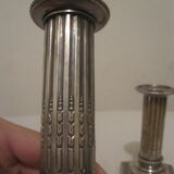 Pair of candlesticks Cailar Bailard silver metal