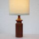 Grandes lampes de table danoises en teck des années 50, ensemble de 2