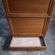French modular secretary in oak with display case, 1950s.