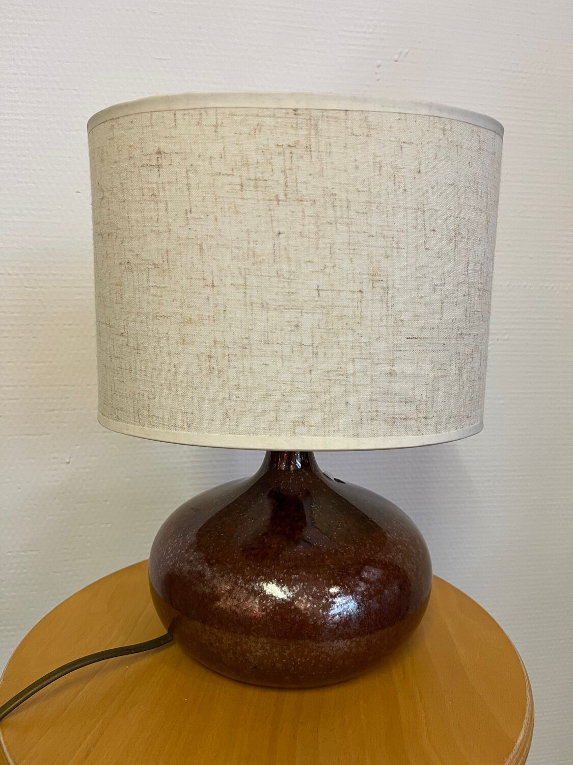 Vintage stoneware floor lamp