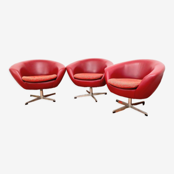 Set of swivel chairs, Czechoslovakia, 60s, Up Zavody Rousinov