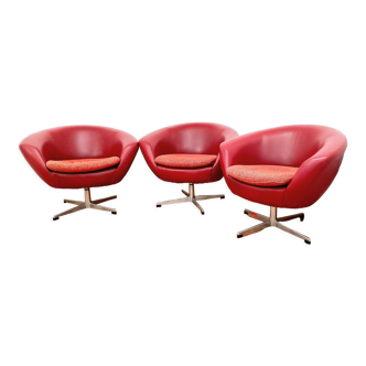 Set of swivel chairs, Czechoslovakia, 60s, Up Zavody Rousinov