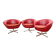 Set of swivel chairs, Czechoslovakia, 60s, Up Zavody Rousinov