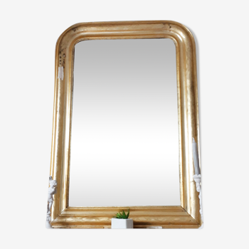 Miroir doré style Louis Philippe 100 x 70 cm