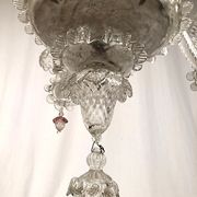 Murano glass chandelier with four light arms, late 19th century.