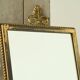 Louis XVI neoclassical mirror in patinated brass, 1960s