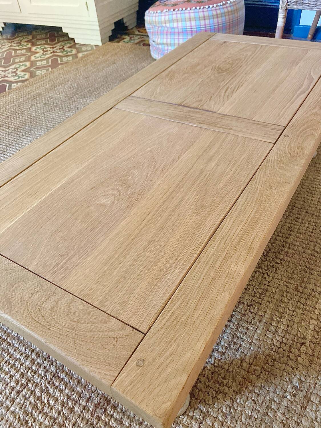 Solid wood coffee table