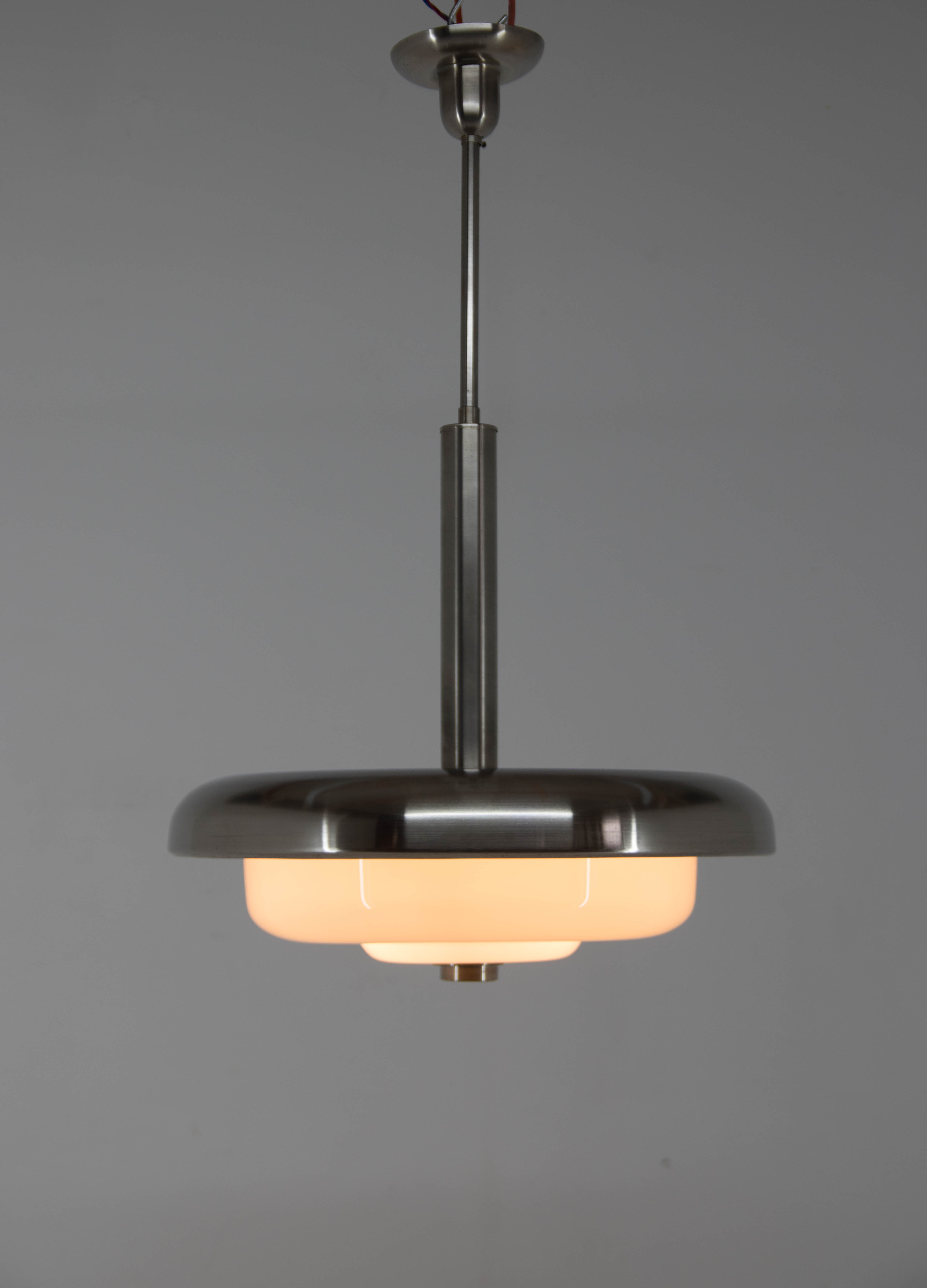 Ultra Rare Bauhaus Chandelier by IAS, 1930s