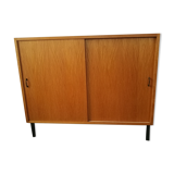 Vintage sideboard sliding doors 1970