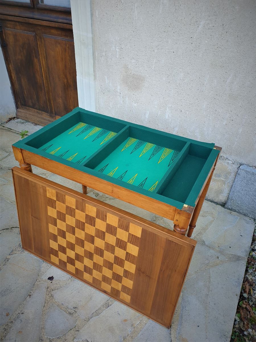 Table à jeux ancienne