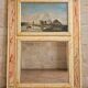 mirror trumeau and landscape painting – Faux marble decor –