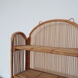 Rattan shelf