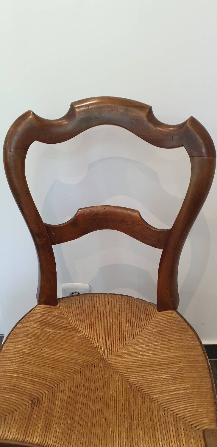 Louis Philippe chair in cherry wood circa 1900