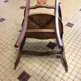 Wood and Straw armchair