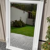 Beveled trumeau mirror