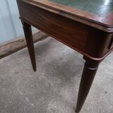 Vintage mahogany desk and leather top