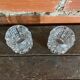Pair of Antique Candle Holders Design FRANTISEK VIZNER Czech Moulded Glass 6