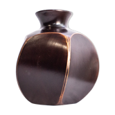 Midcentury teak vase