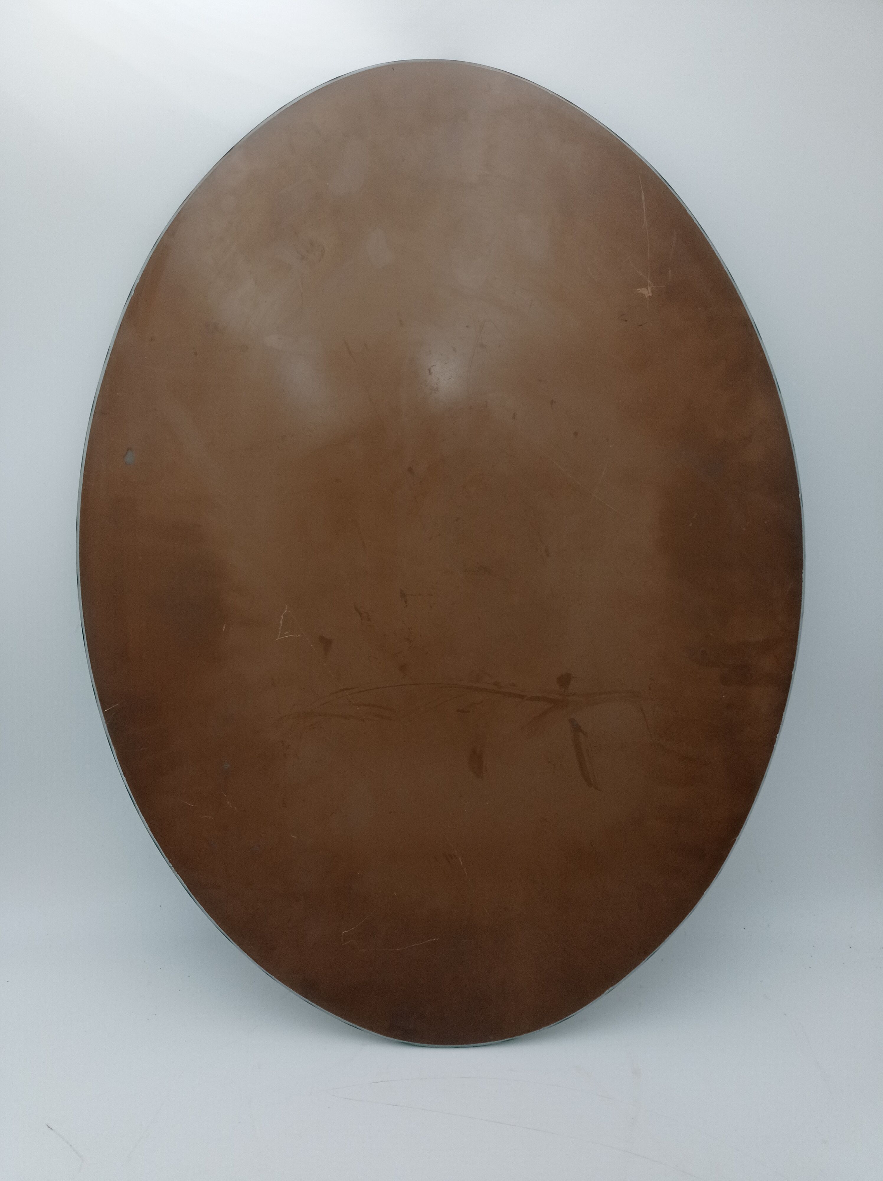 Oval beveled mirror 45x60cm