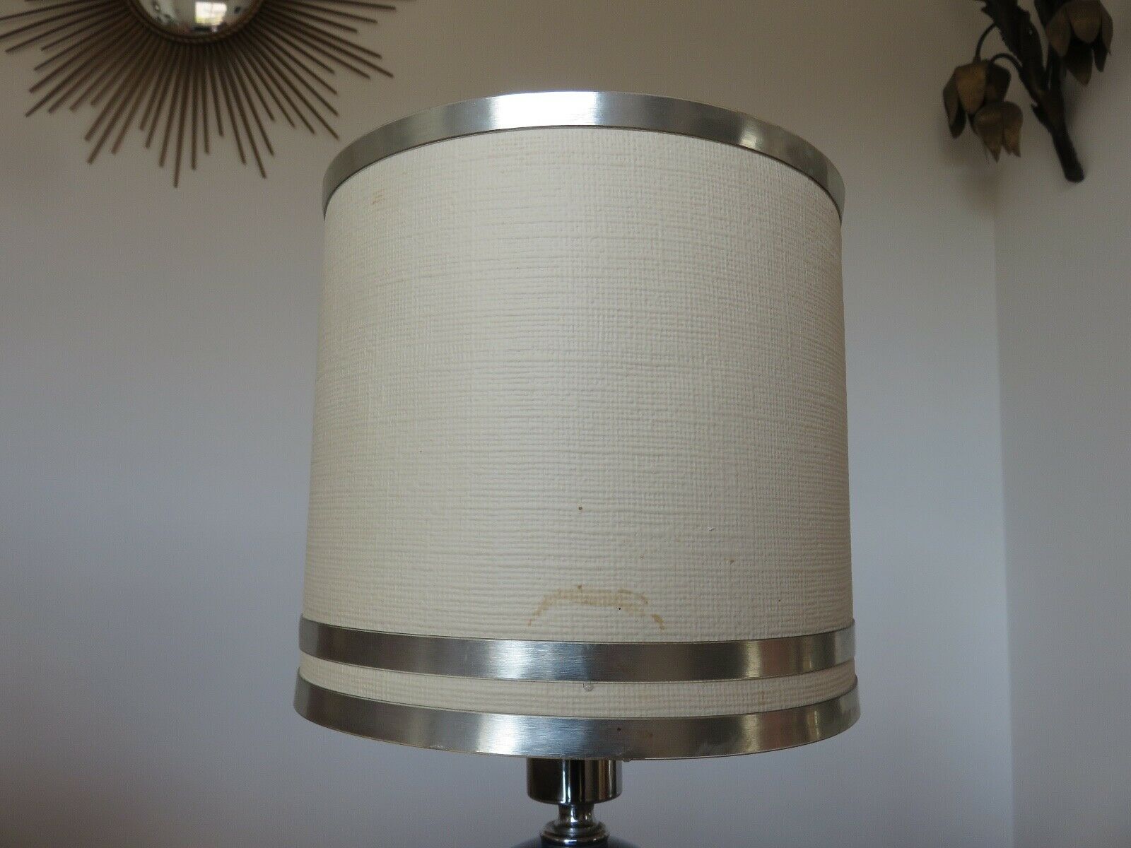 Lamp editions Disderot chrome metal and 70s lase metal