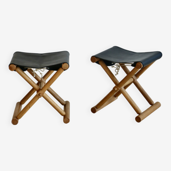 Pair of stools. France 80s