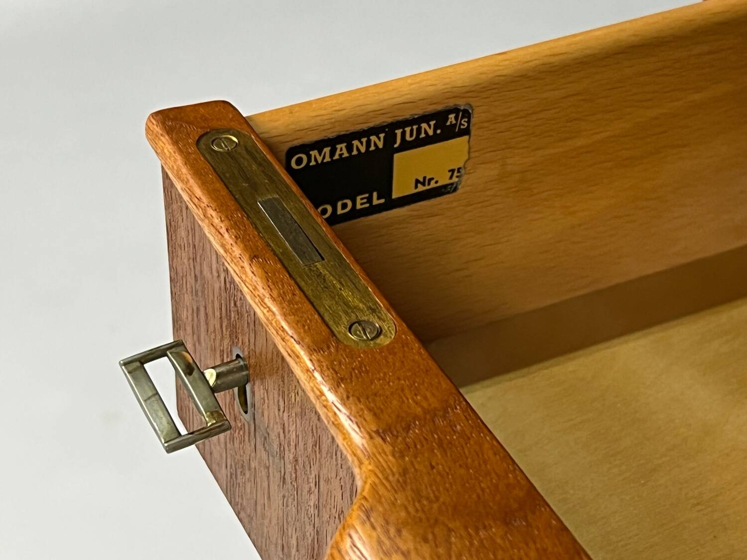 Gunni Omann Mod. 75 teak desk 60s Danish vintage