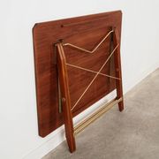 Table pliante en teck, design danois, années 1970, fabriquée au Danemark