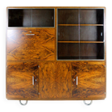 Restored Bauhaus Tubular Steel Cabinet with Secretary by R. Slezak, 1930s