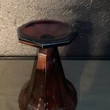 Vintage purple vase in medici shape