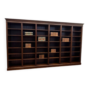 Large Classic English Open Bookcase