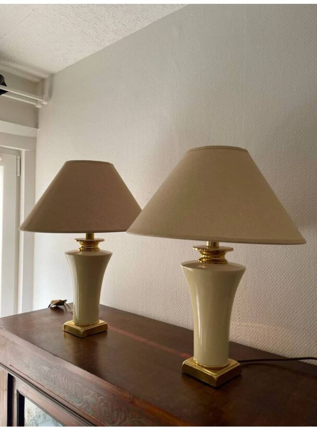 Pair of lamps "the Dolphin"