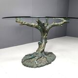 Vintage sculptural tree dining table, 1970s