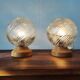 Pair of vintage Art Deco style bedside lamps