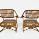 Paire de Fauteuils italiens en rotin, 1960s