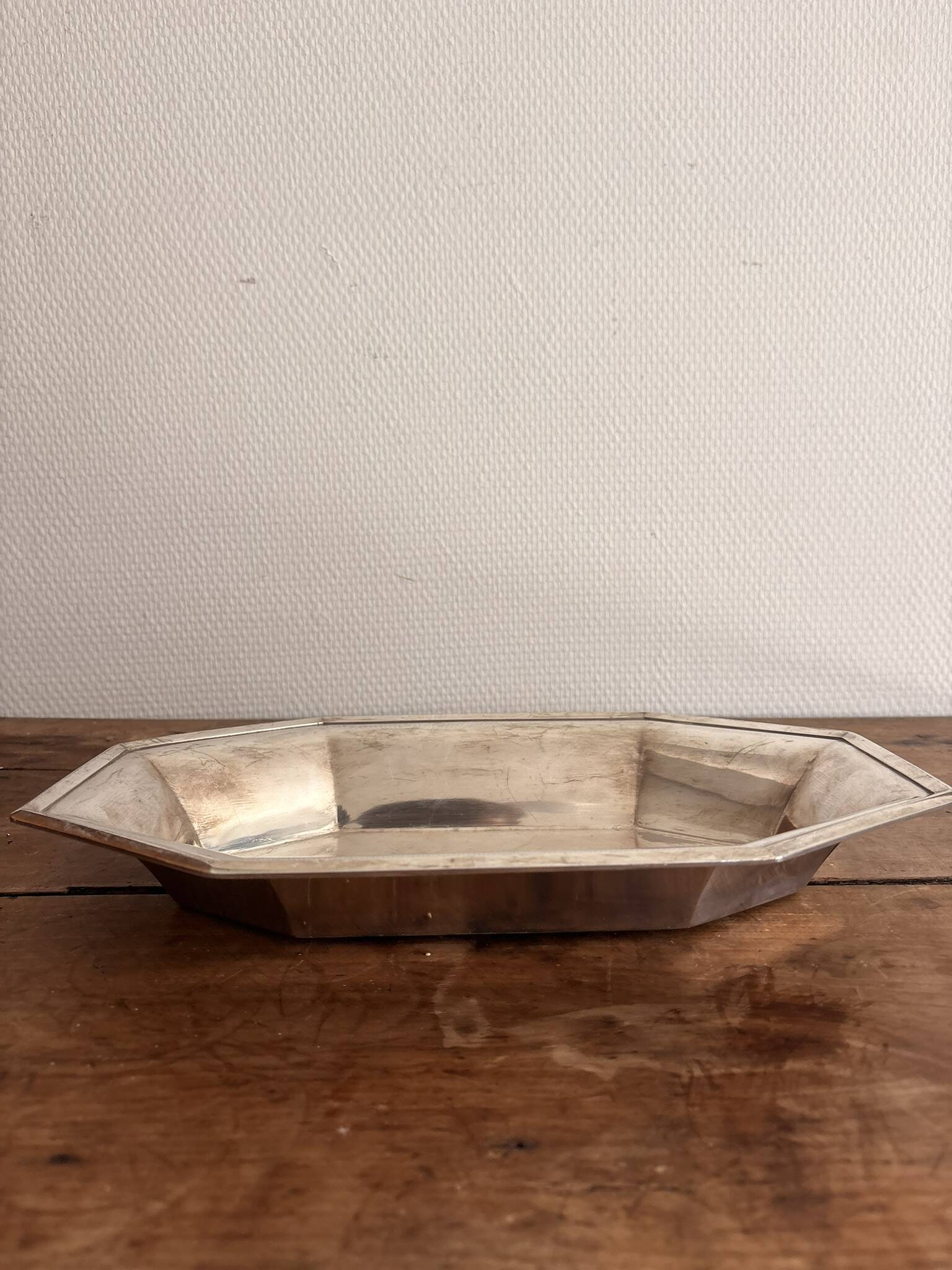 Silver Metal Fruit Bread Basket Christofle Gallia