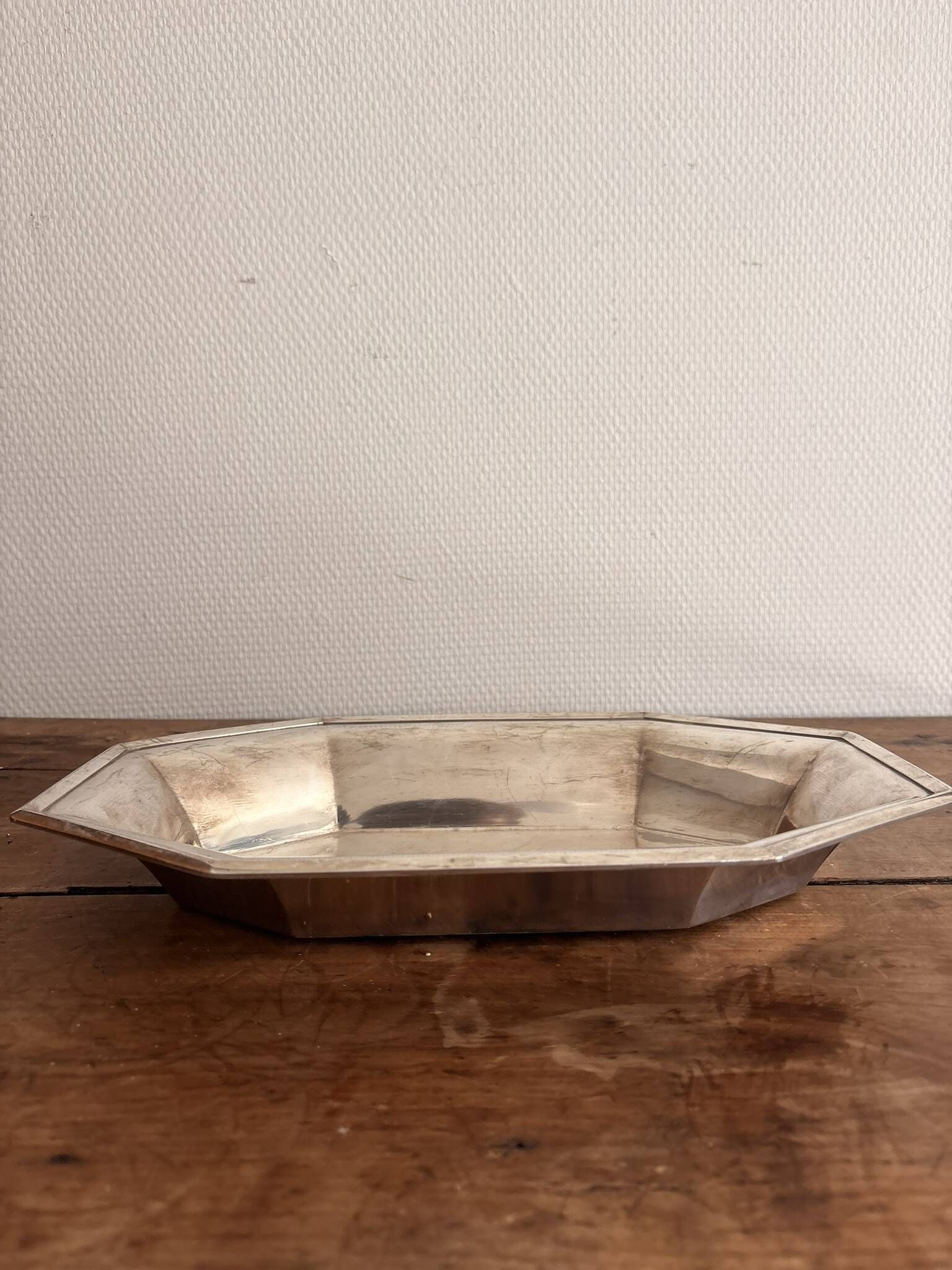 Silver Metal Fruit Bread Basket Christofle Gallia